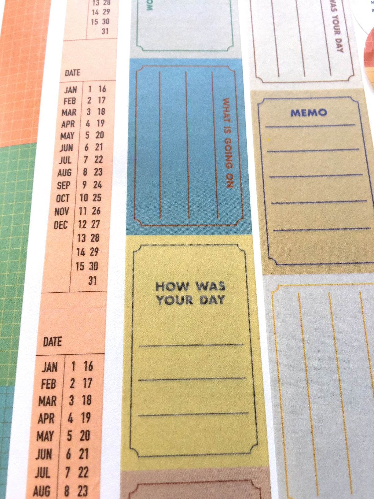 Livework - Life & Pieces Korean planner masking tape SAMPLES