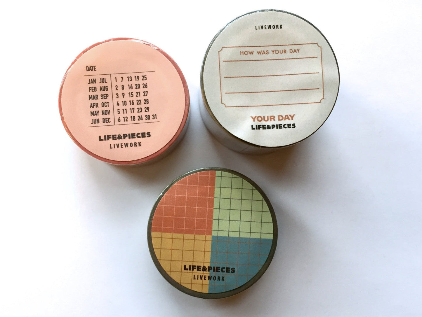 Livework - Life & Pieces Korean planner masking tape SAMPLES