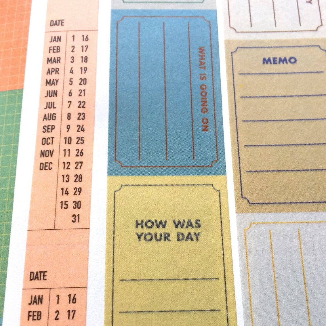 Livework - Life & Pieces Korean planner masking tape SAMPLES