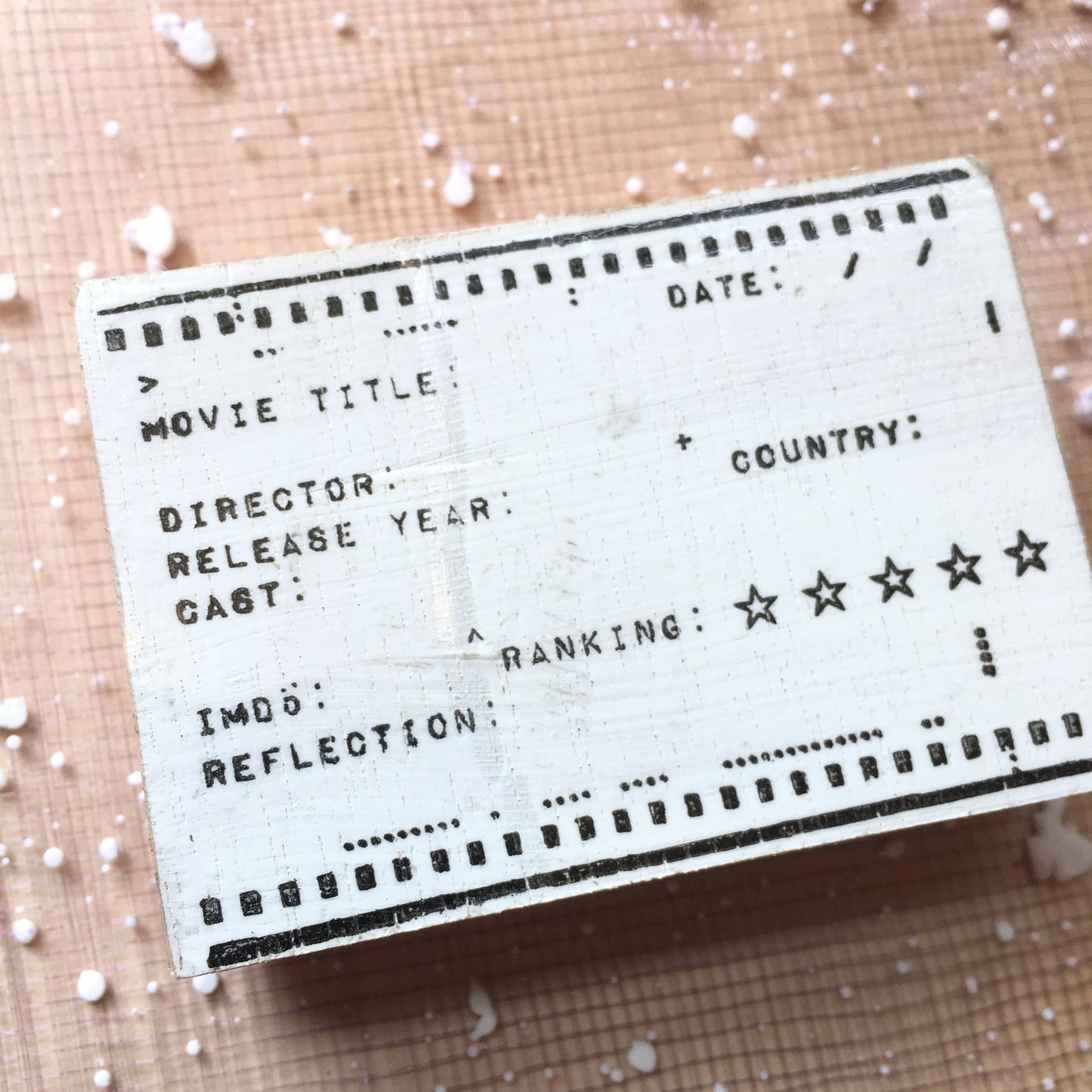 Lulu Chang - Movie Record rubber stamp [Pre-loved]