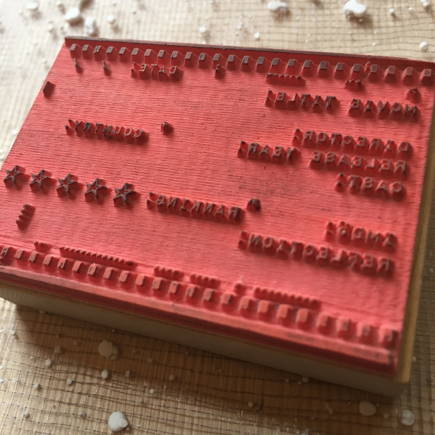 Lulu Chang - Movie Record rubber stamp [Pre-loved]