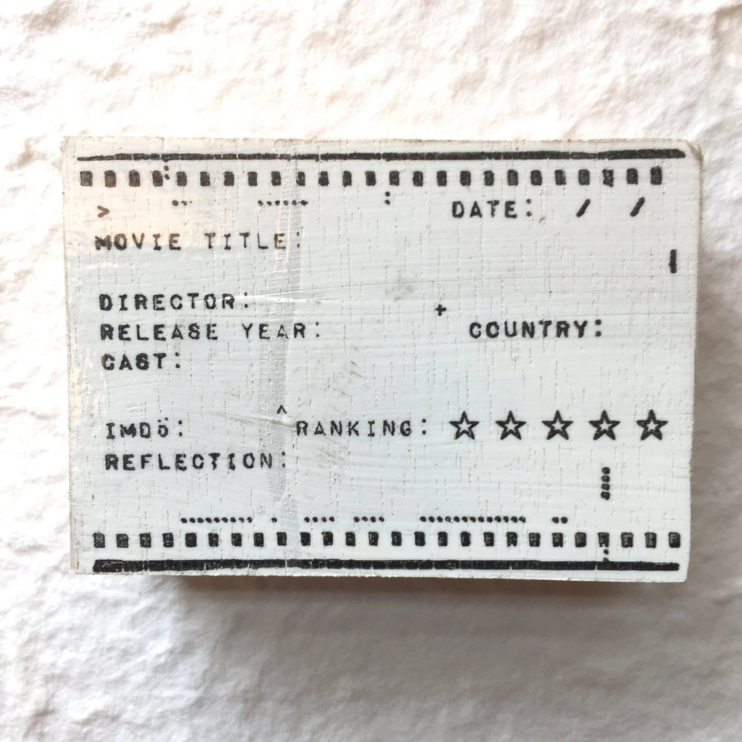 Lulu Chang - Movie Record rubber stamp [Pre-loved]