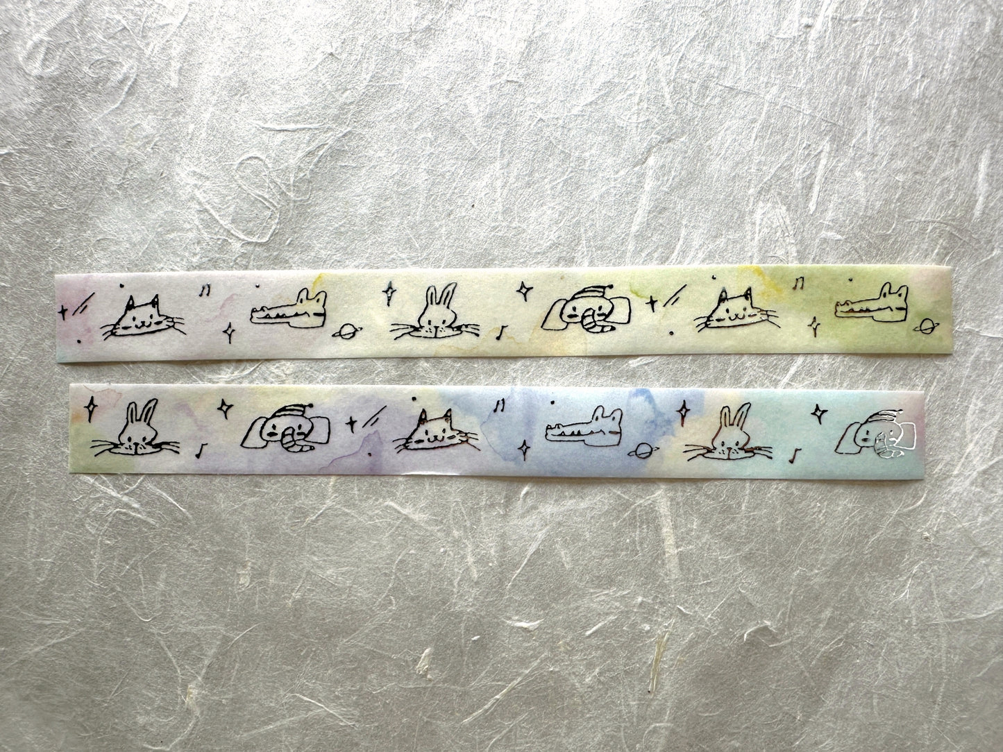Lynn Studio - Animal Planet silver foil washi tape SAMPLES