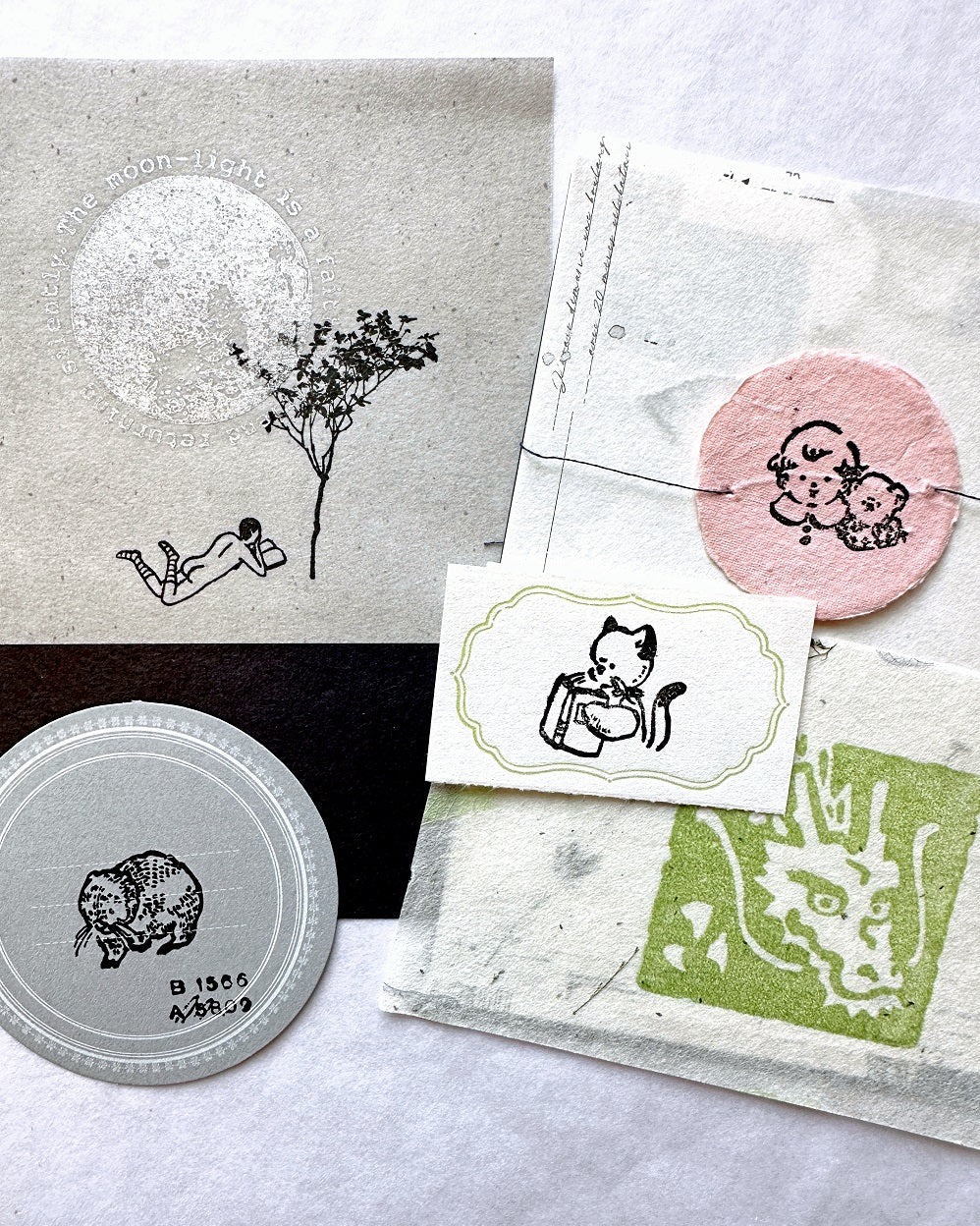 TAOthings Studio - Moonlight Returning rubber stamp