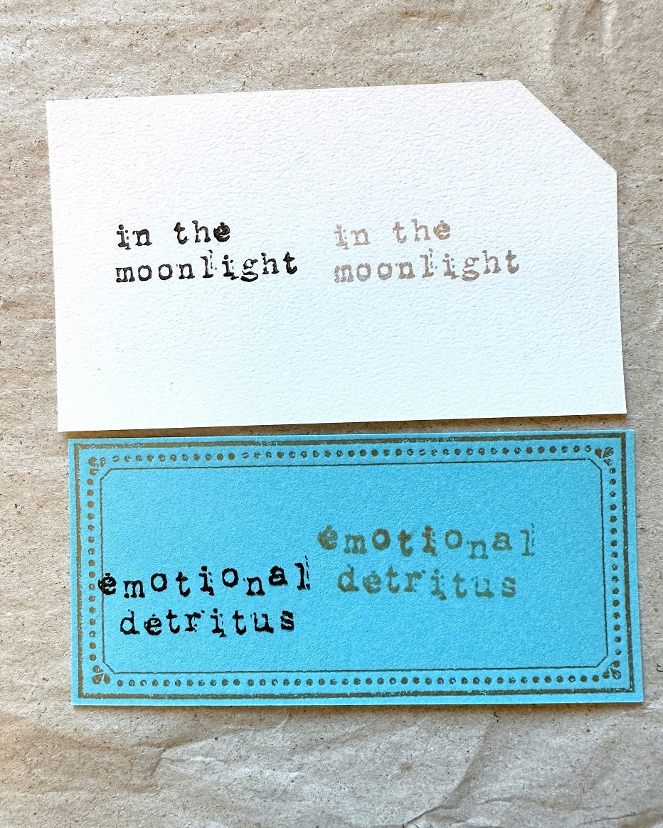TAOthings Studio - Emotional Detritus rubber stamp
