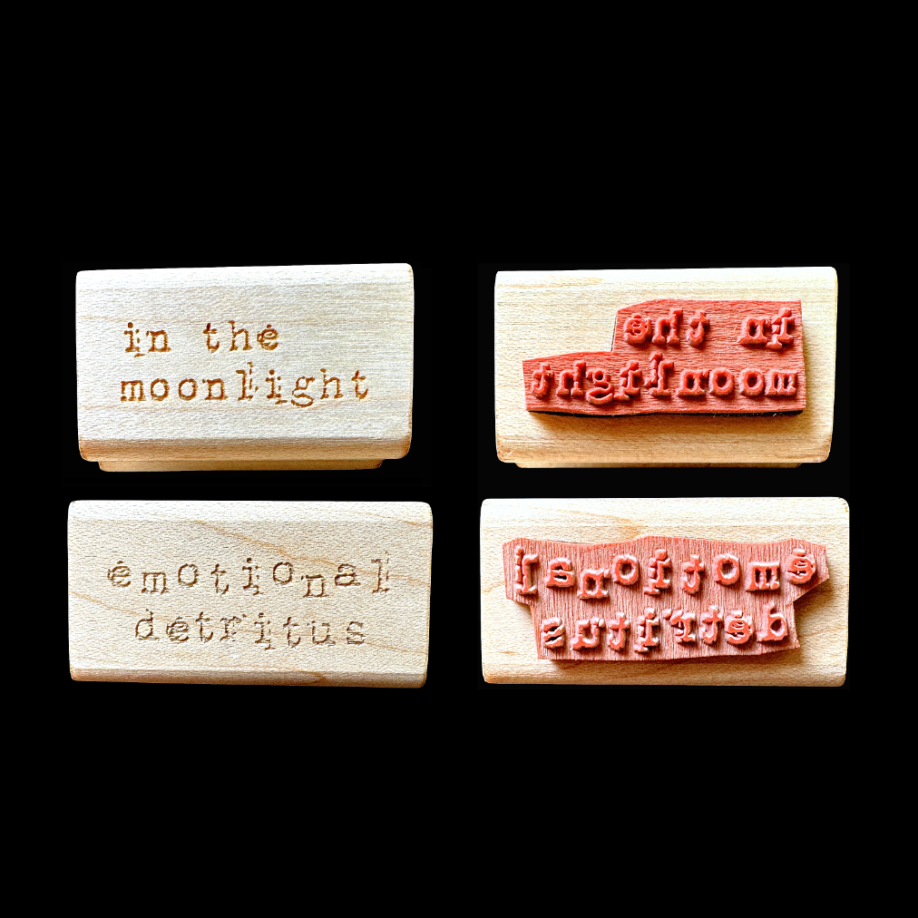 TAOthings Studio - Emotional Detritus rubber stamp