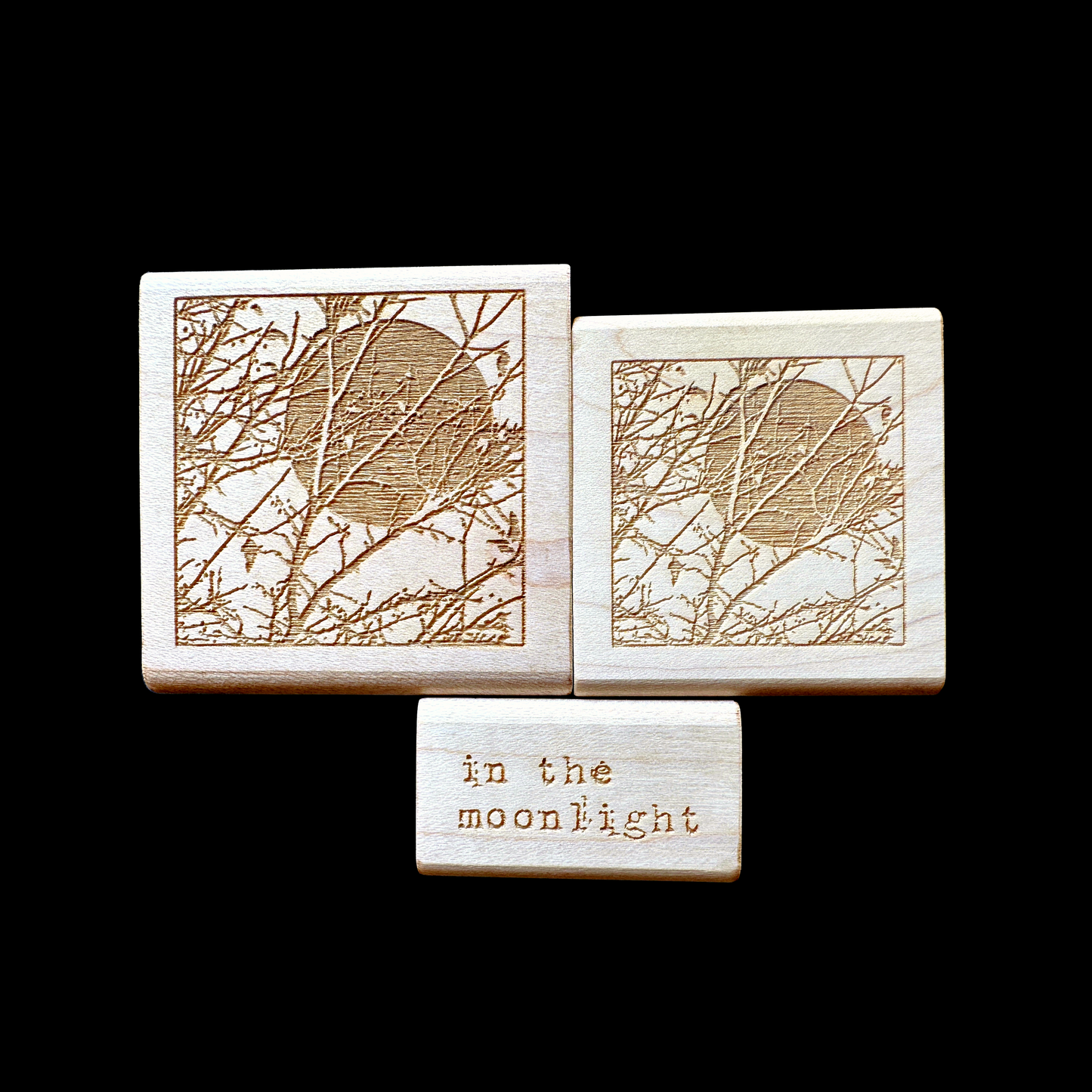 TAOthings Studio - Moon Branches rubber stamps