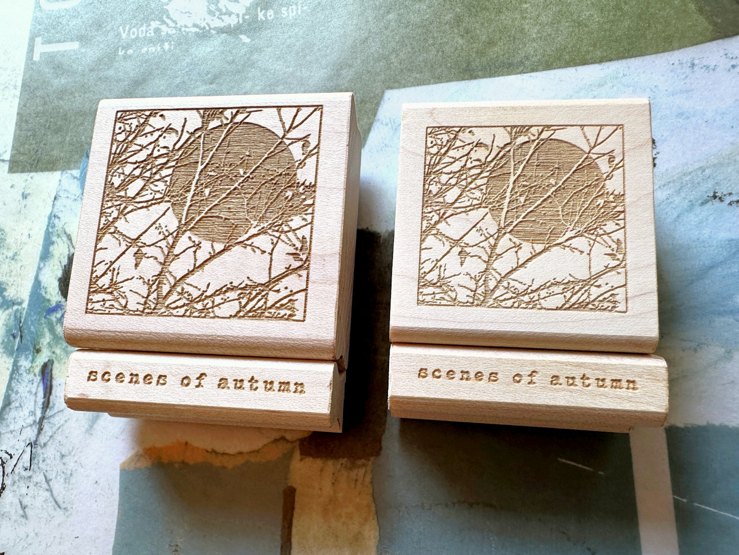 TAOthings Studio - Moon Branches rubber stamps