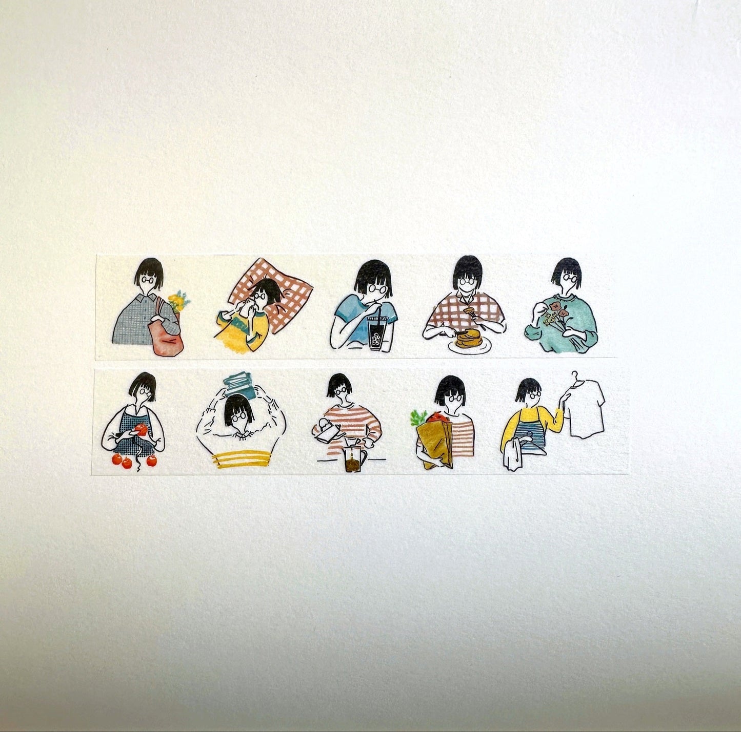 MA7stamp - Lifestyle washi tape SAMPLES