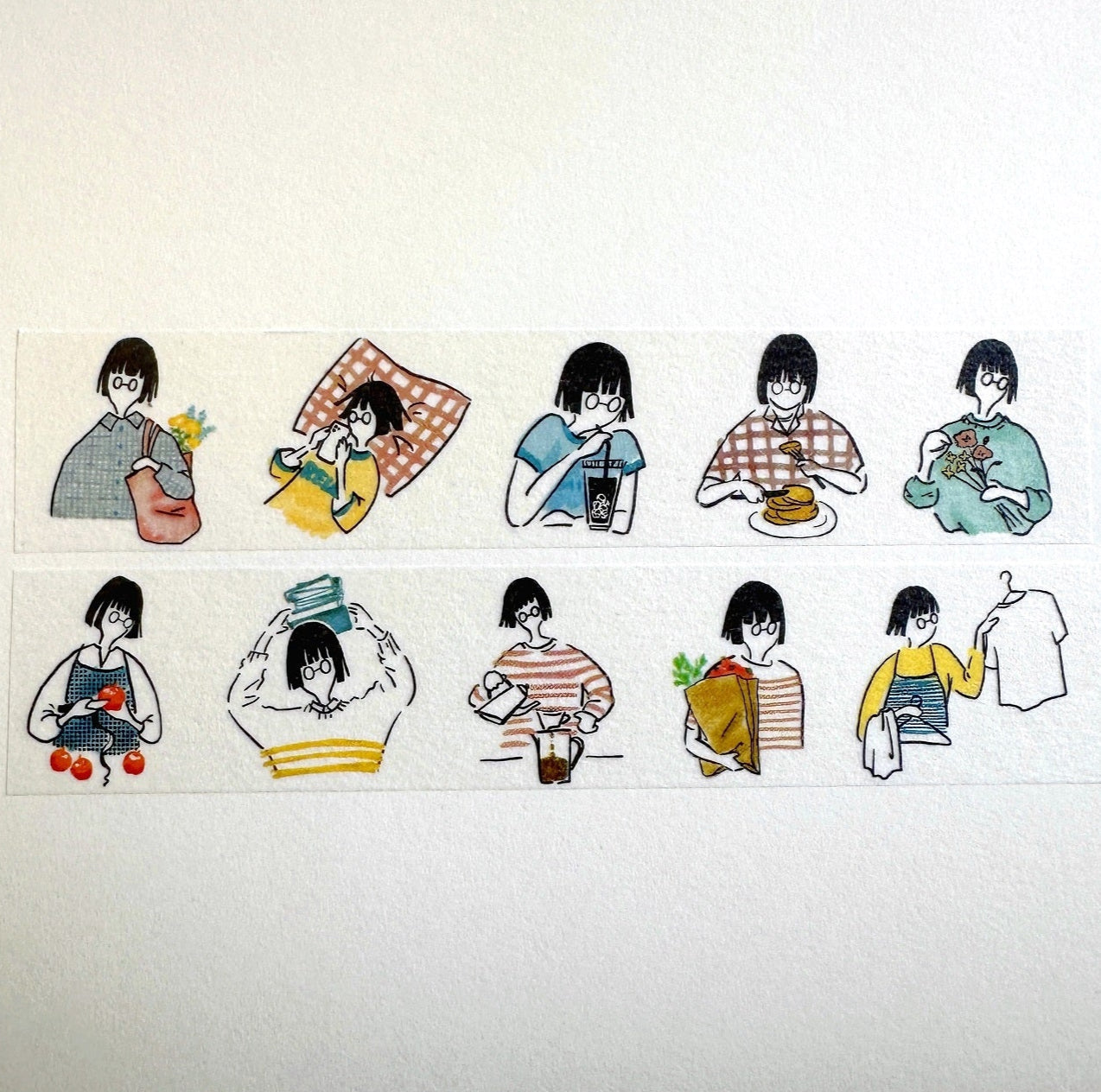 MA7stamp - Lifestyle washi tape SAMPLES