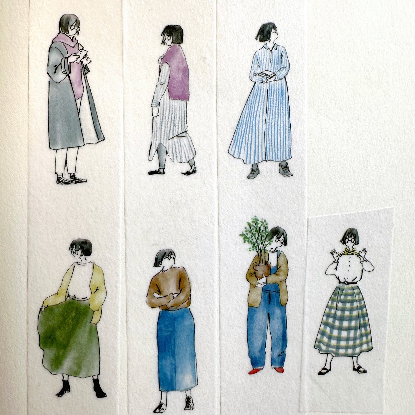 MA7stamp - Fumiko washi tape SAMPLES