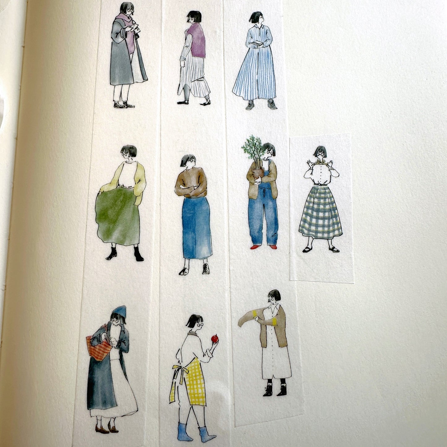 MA7stamp - Fumiko washi tape SAMPLES