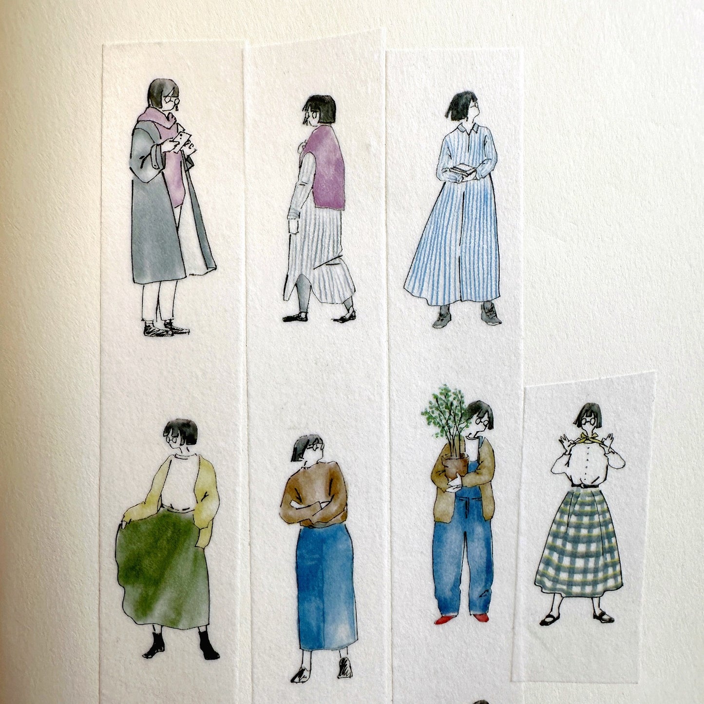MA7stamp - Fumiko washi tape SAMPLES