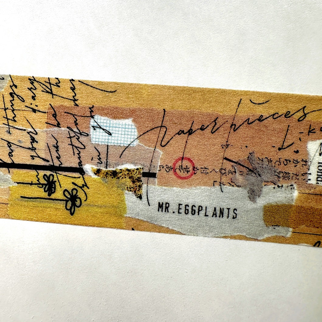 Mr. Eggplants - Paper Pieces washi tape SAMPLES