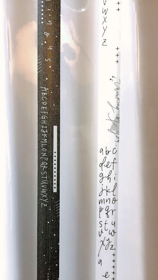 Mr. Eggplants - Luminous slim washi tapes (set of two) SAMPLES