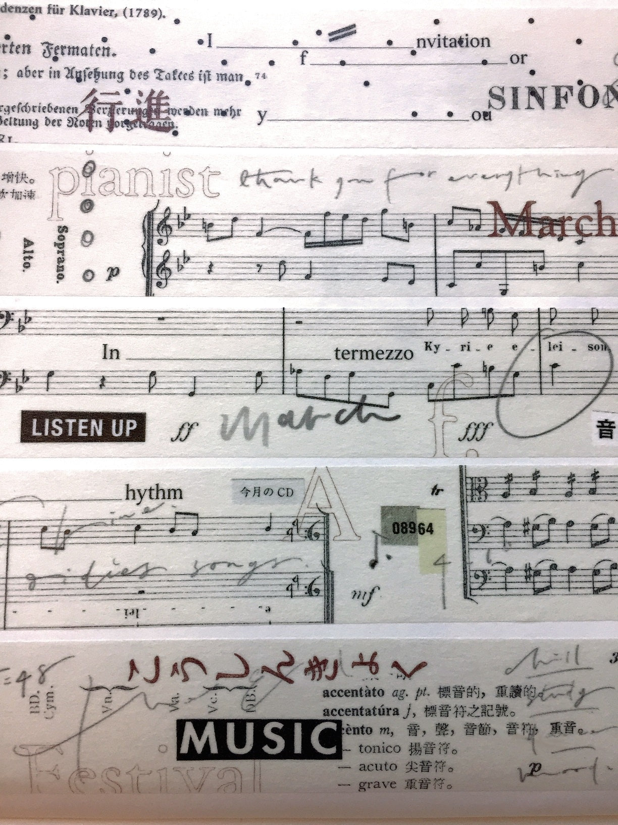 Mr. Eggplants - March washi tape (2.5 x 90 cm) SAMPLES