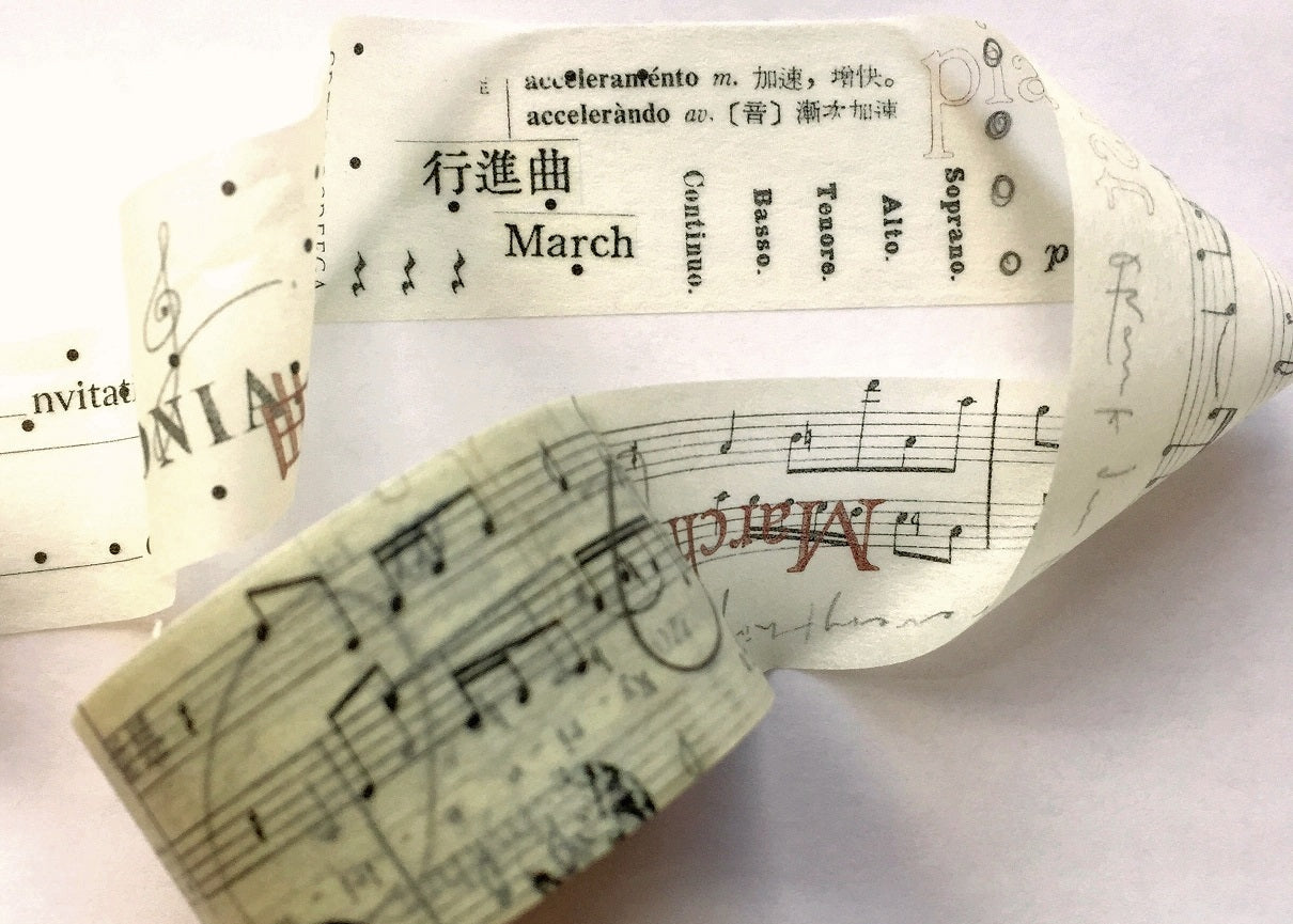 Mr. Eggplants - March washi tape (2.5 x 90 cm) SAMPLES
