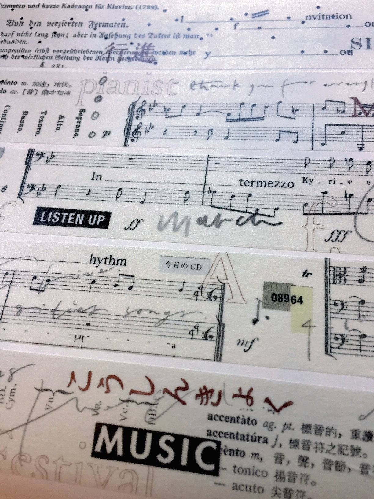 Mr. Eggplants - March washi tape (2.5 x 90 cm) SAMPLES