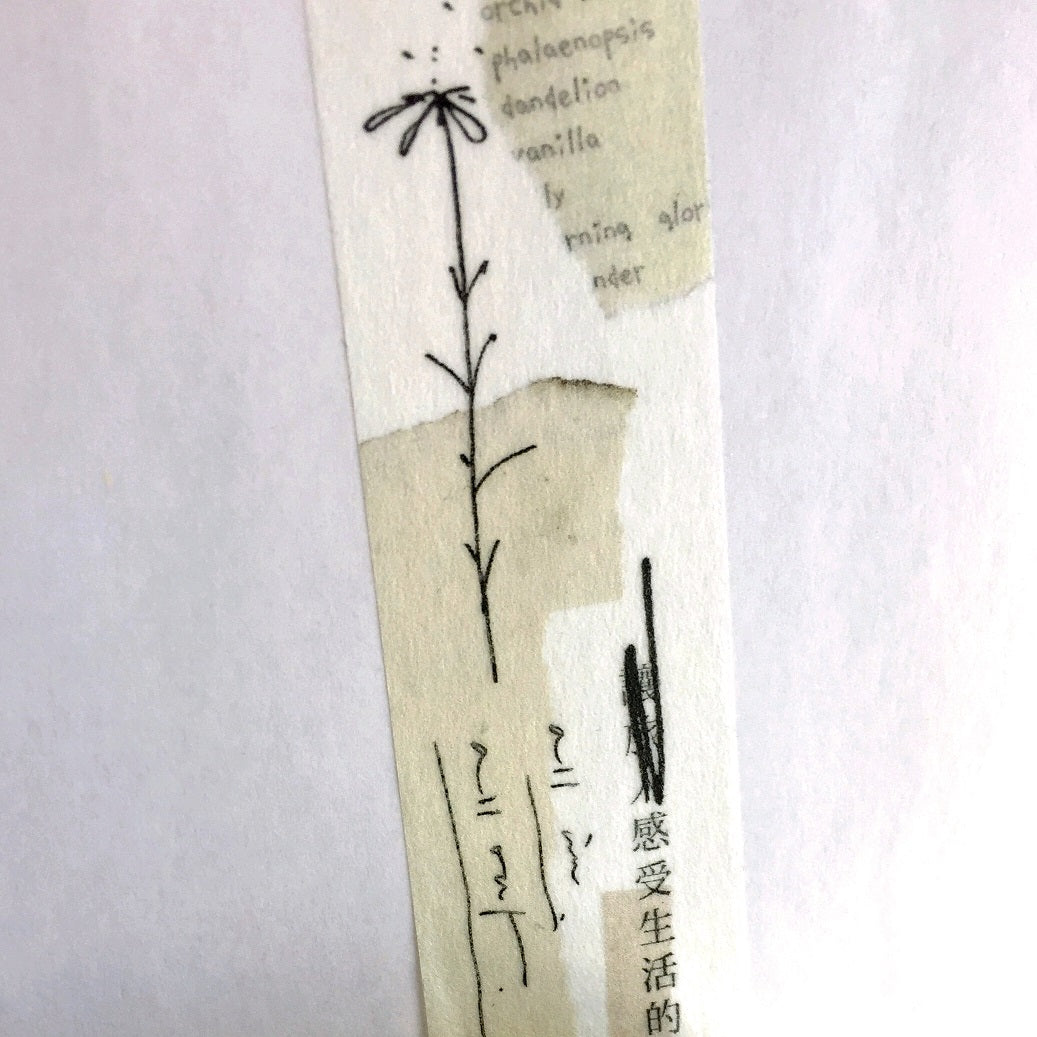 Mr. Eggplants - Thinking of You II washi tape (2.5 x 115 cm) SAMPLES