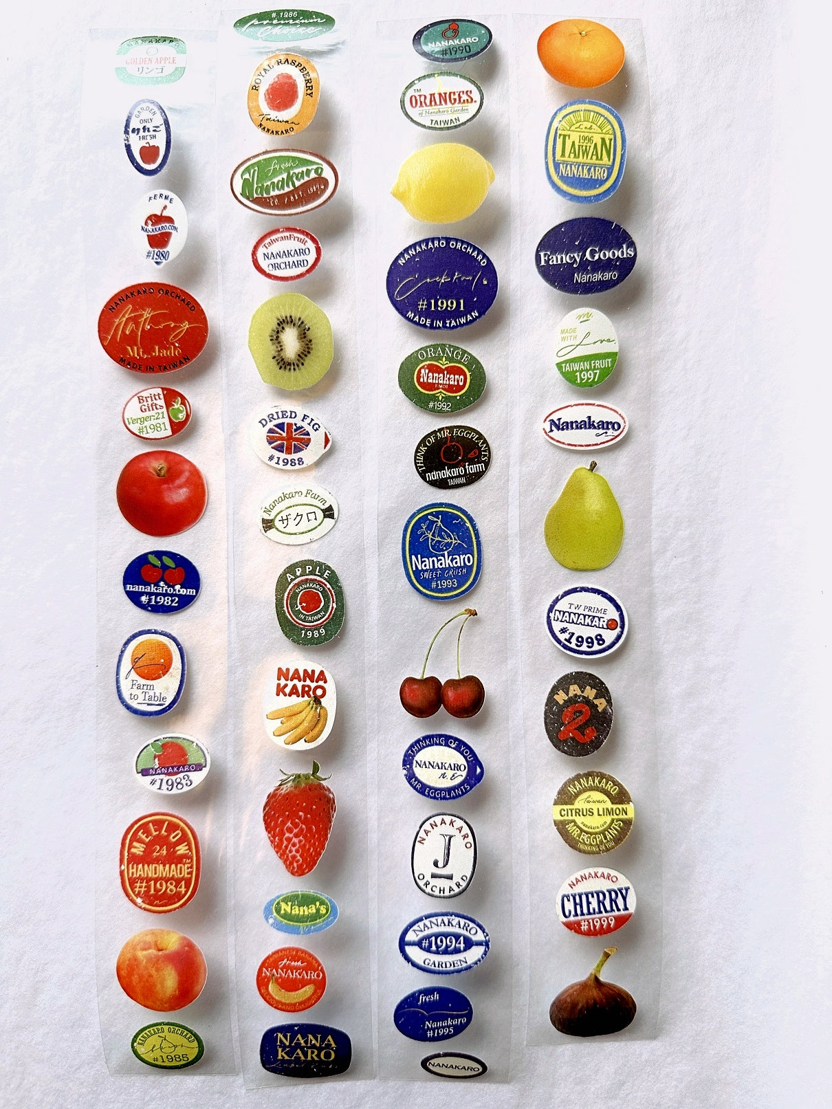 Mr. Eggplants - Fruit Labels! PET tape SAMPLES