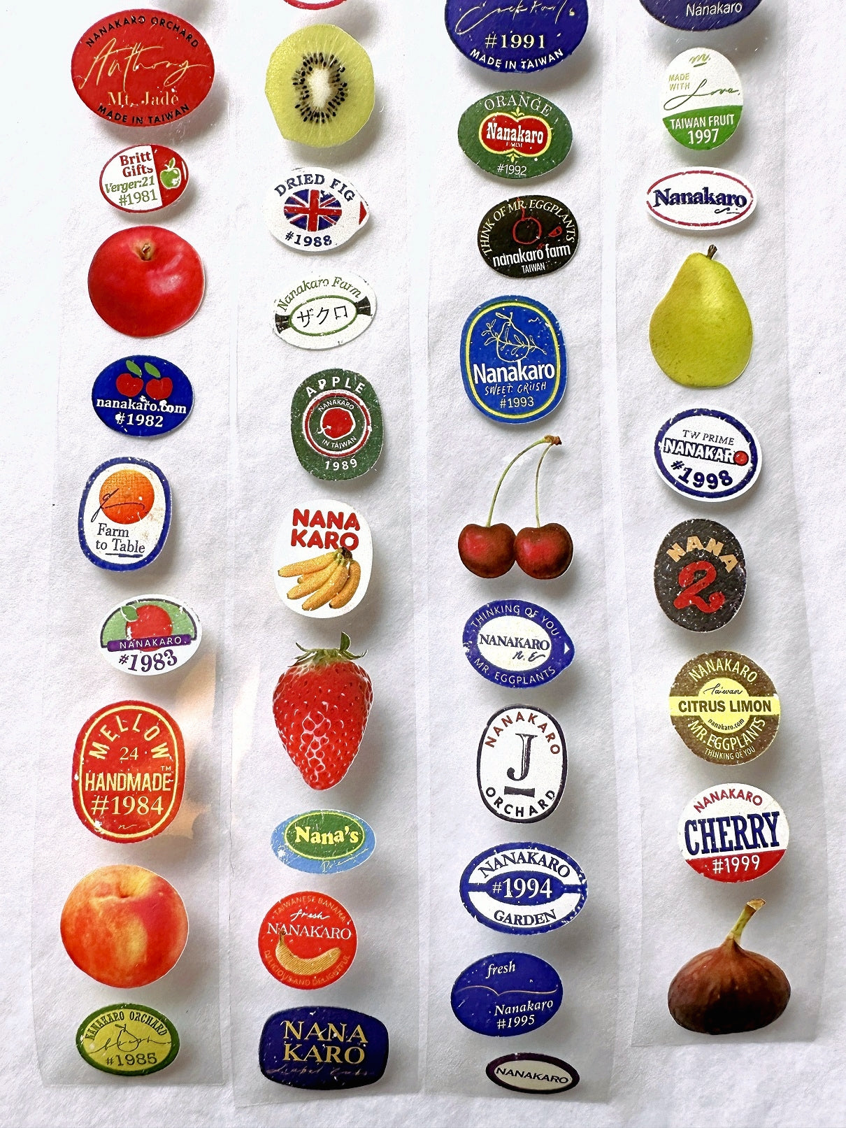 Mr. Eggplants - Fruit Labels! PET tape SAMPLES