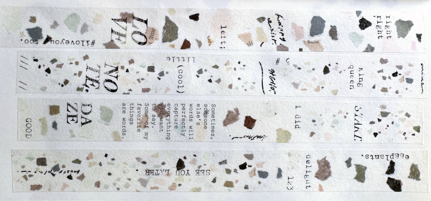 Mr. Eggplants - Terrazzo washi tape SAMPLES