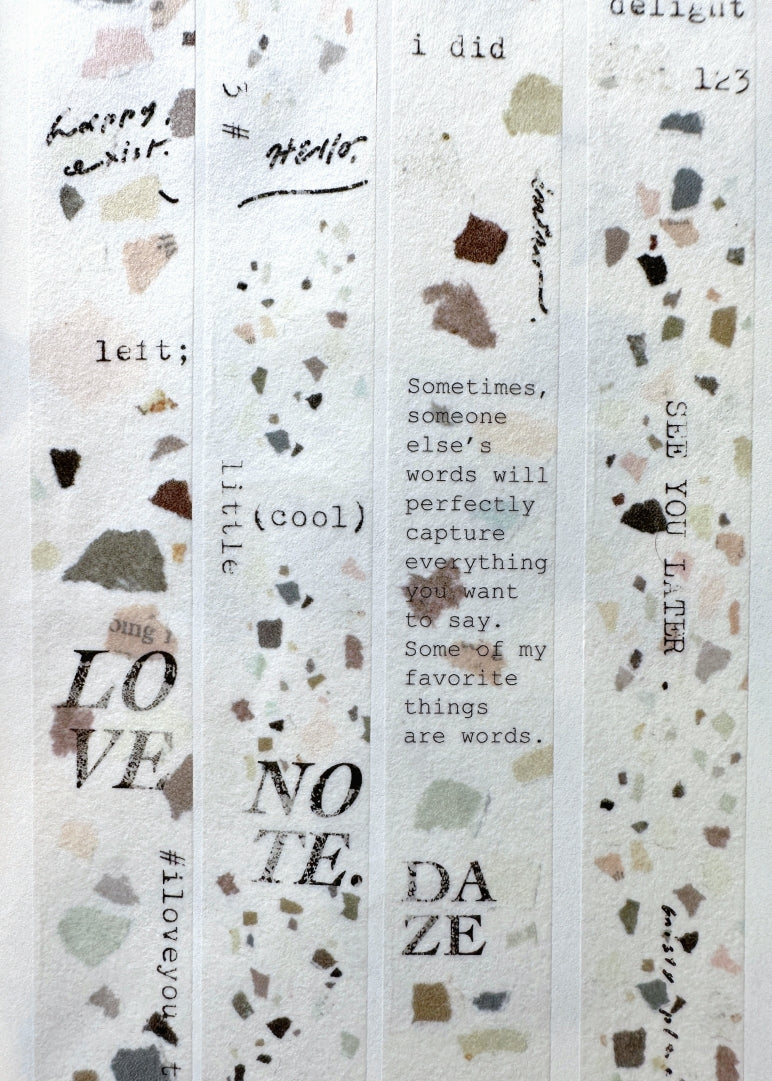 Mr. Eggplants - Terrazzo washi tape SAMPLES