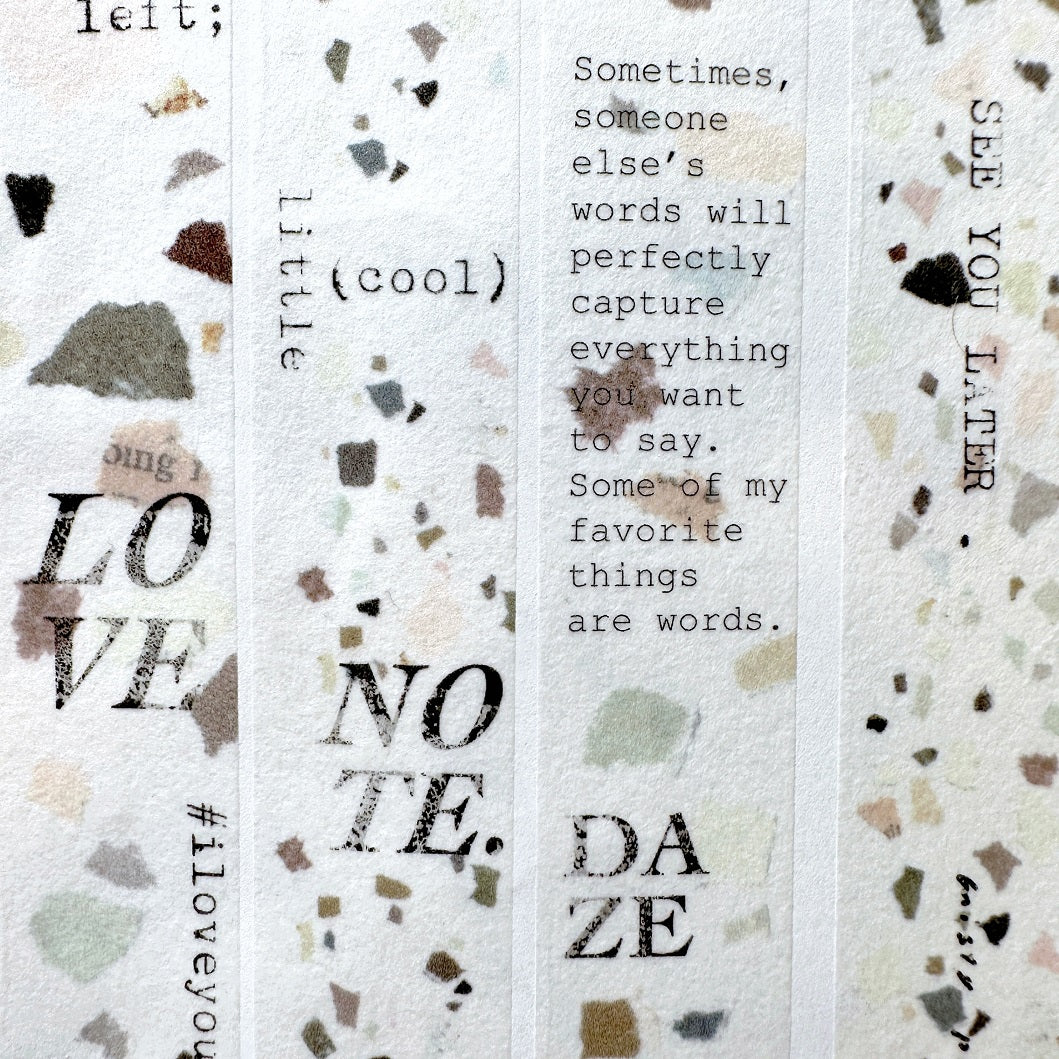 Mr. Eggplants - Terrazzo washi tape SAMPLES