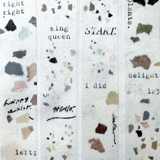 Mr. Eggplants - Terrazzo washi tape SAMPLES