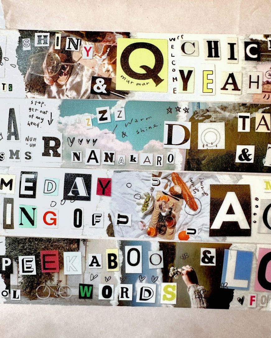 Mr. Eggplants - Peekaboo washi tape SAMPLES