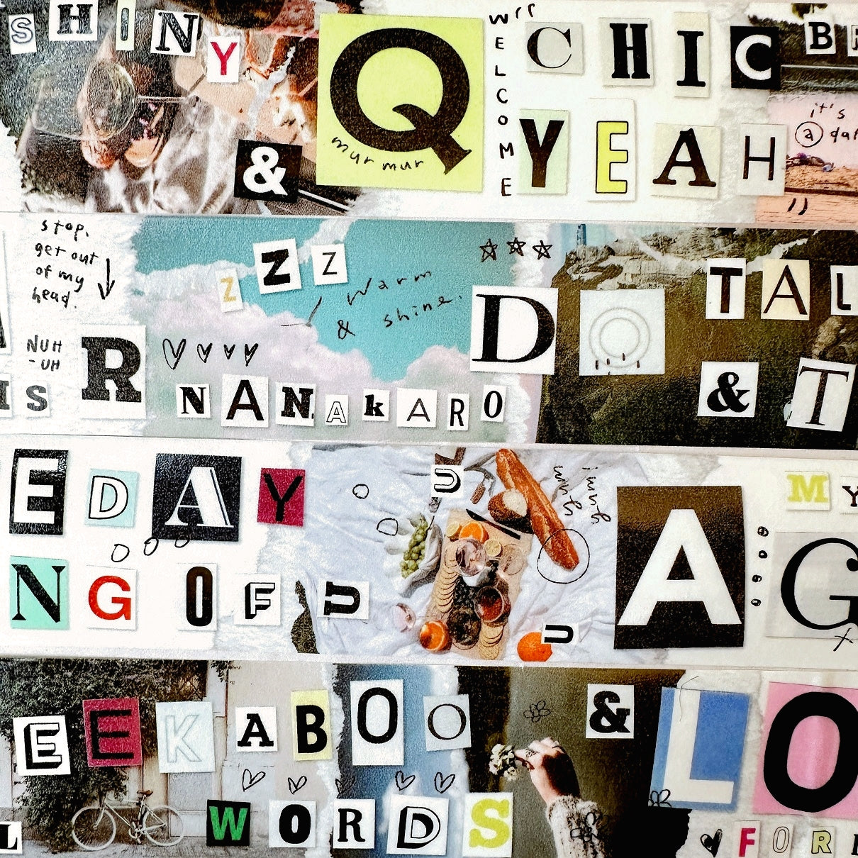 Mr. Eggplants - Peekaboo washi tape SAMPLES