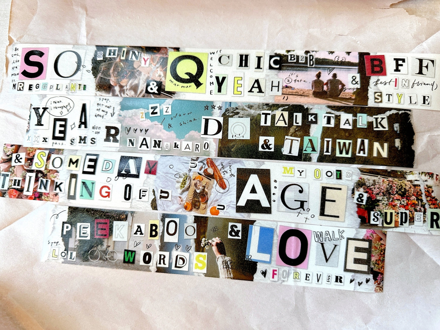 Mr. Eggplants - Peekaboo washi tape SAMPLES