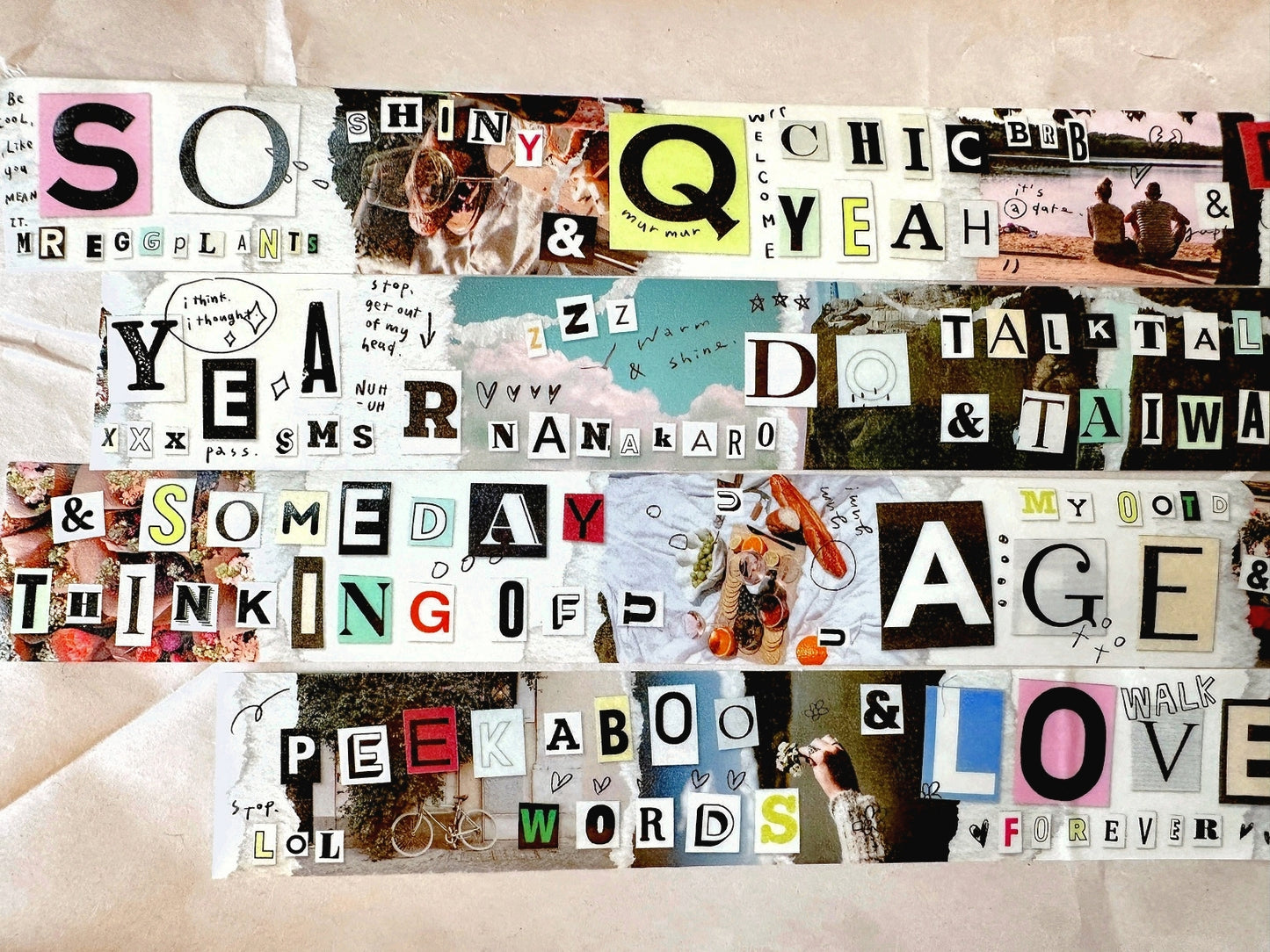 Mr. Eggplants - Peekaboo washi tape SAMPLES