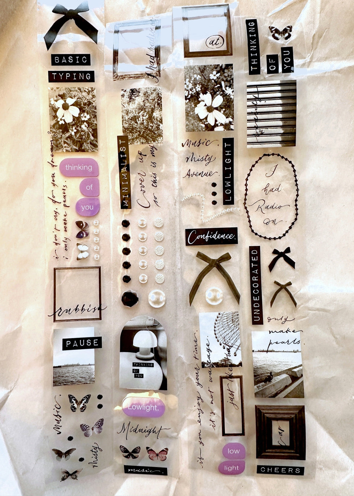 Mr. Eggplants - Pearls PET tape SAMPLES