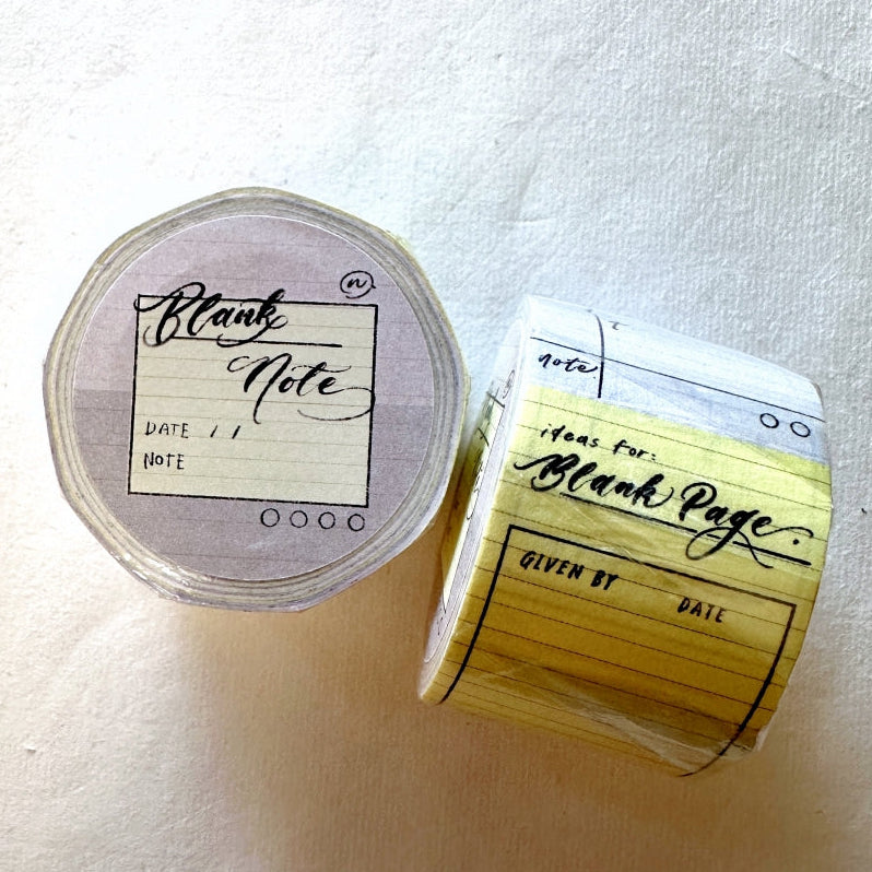 Mr. Eggplants - Blank Note sticky memo roll SAMPLES