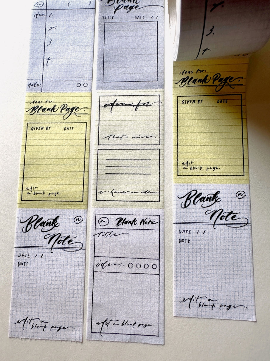 Mr. Eggplants - Blank Note sticky memo roll SAMPLES