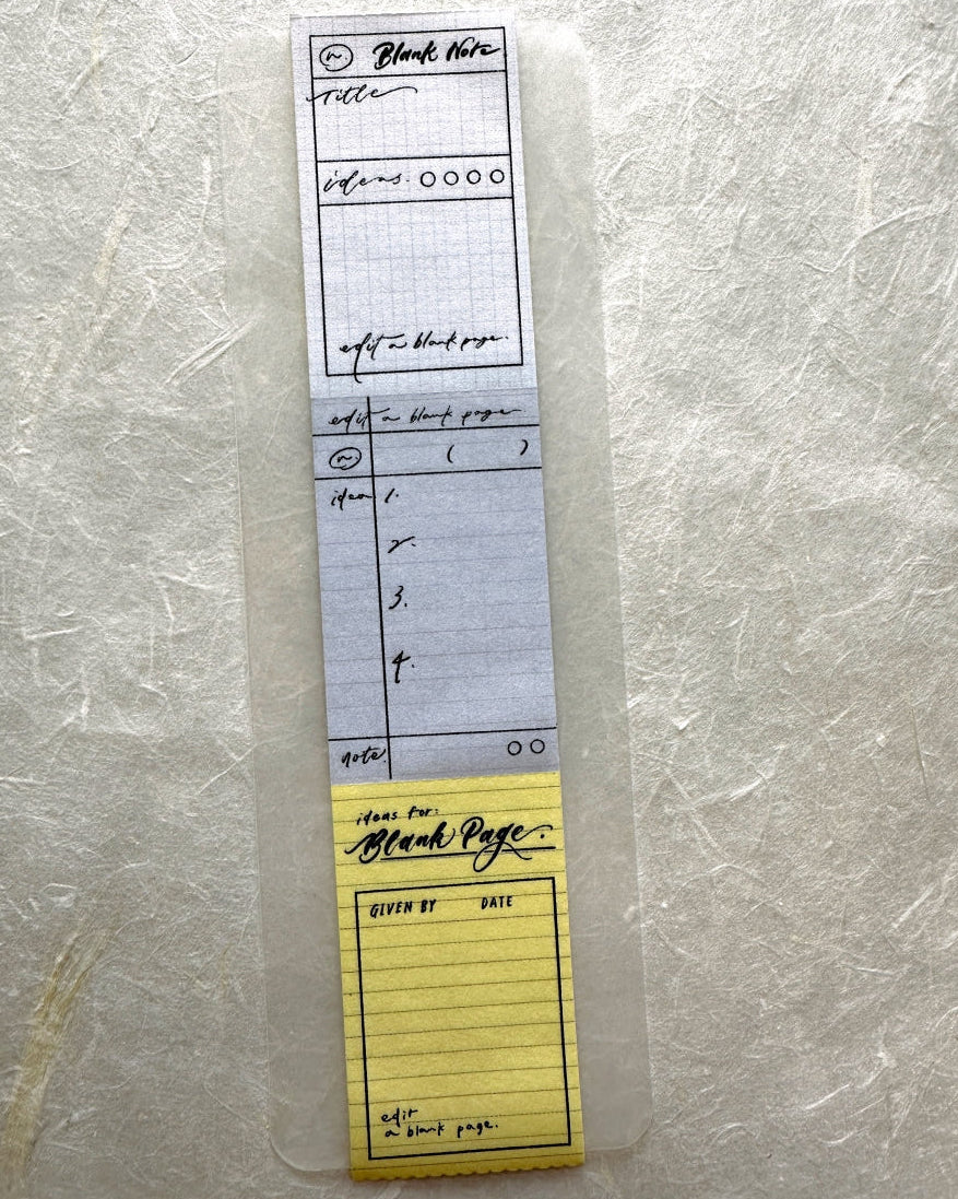 Mr. Eggplants - Blank Note sticky memo roll SAMPLES