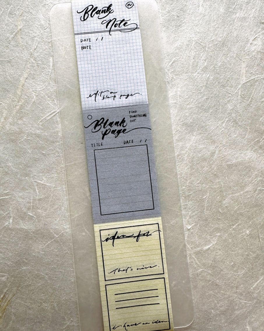 Mr. Eggplants - Blank Note sticky memo roll SAMPLES