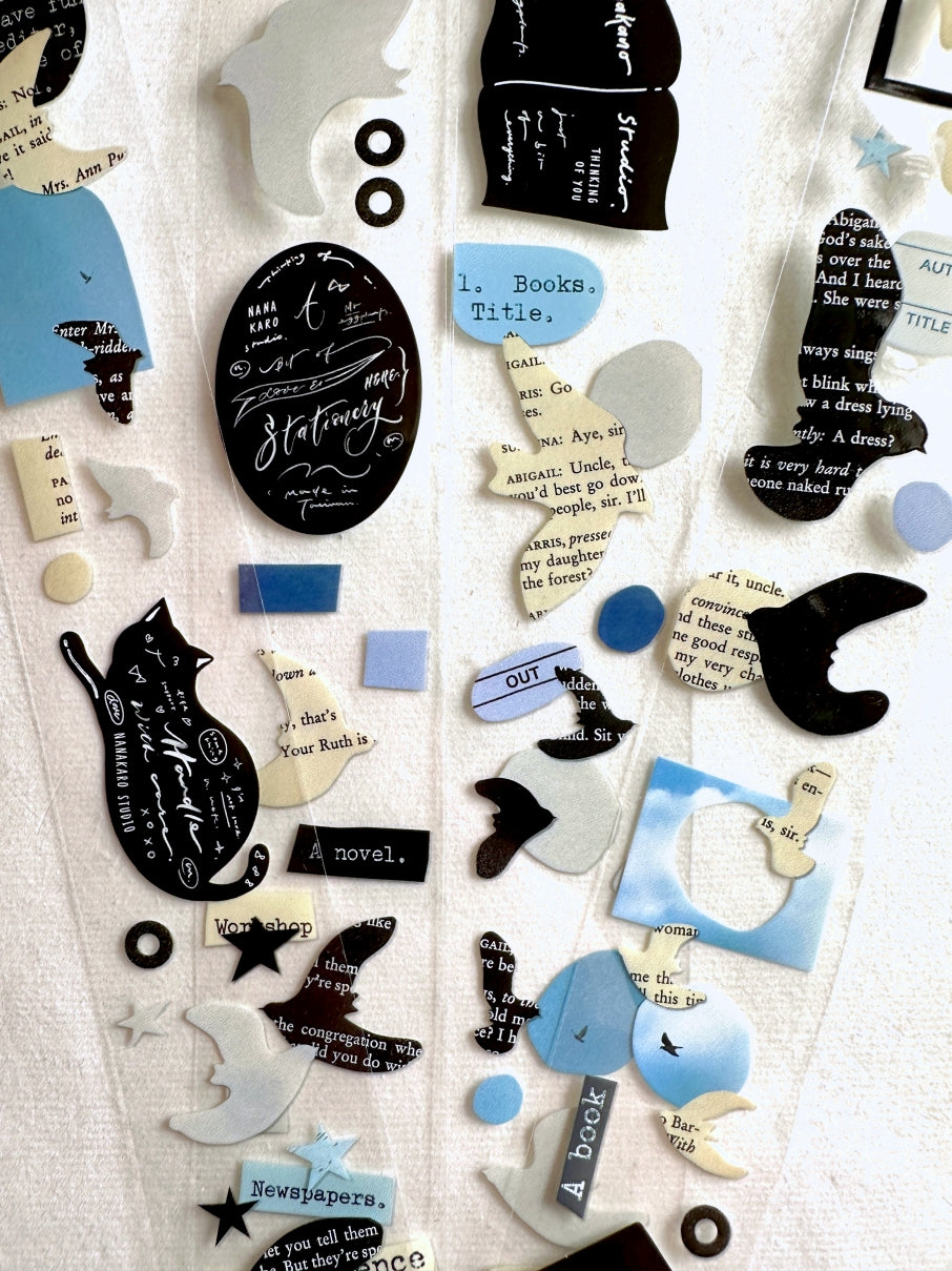 Mr. Eggplants - Paper Birds PET tape SAMPLES