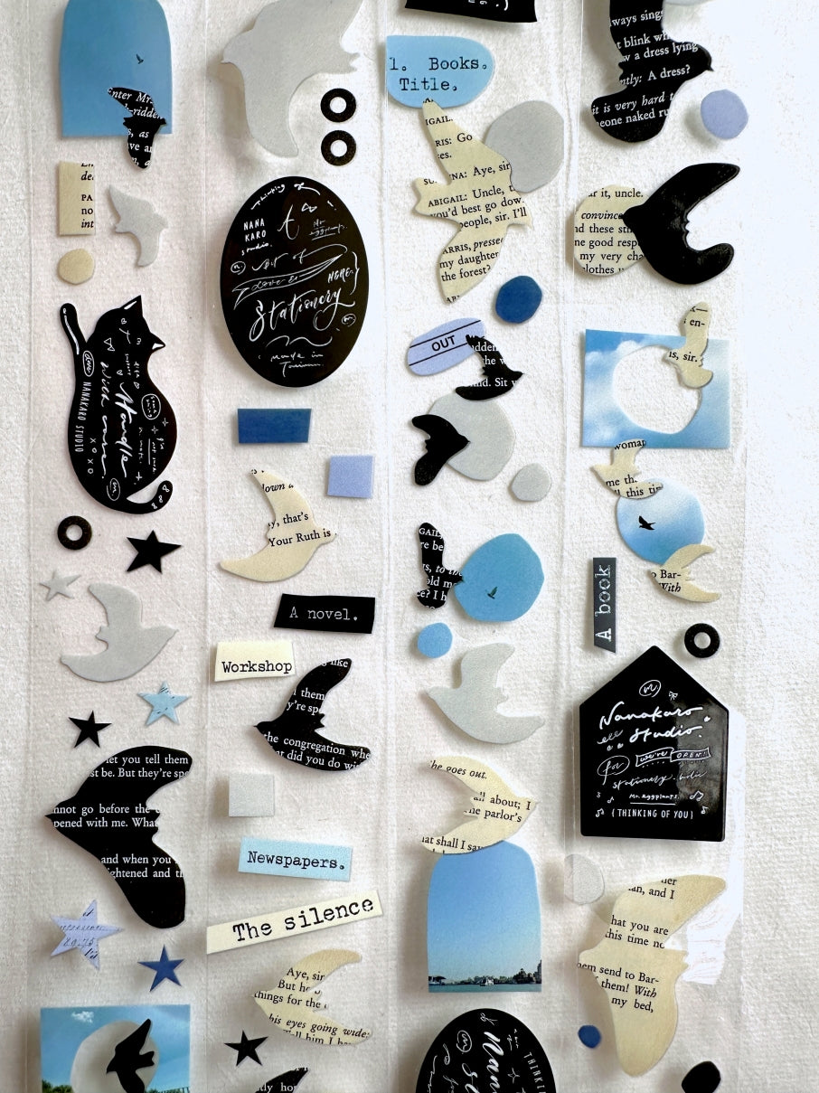 Mr. Eggplants - Paper Birds PET tape SAMPLES