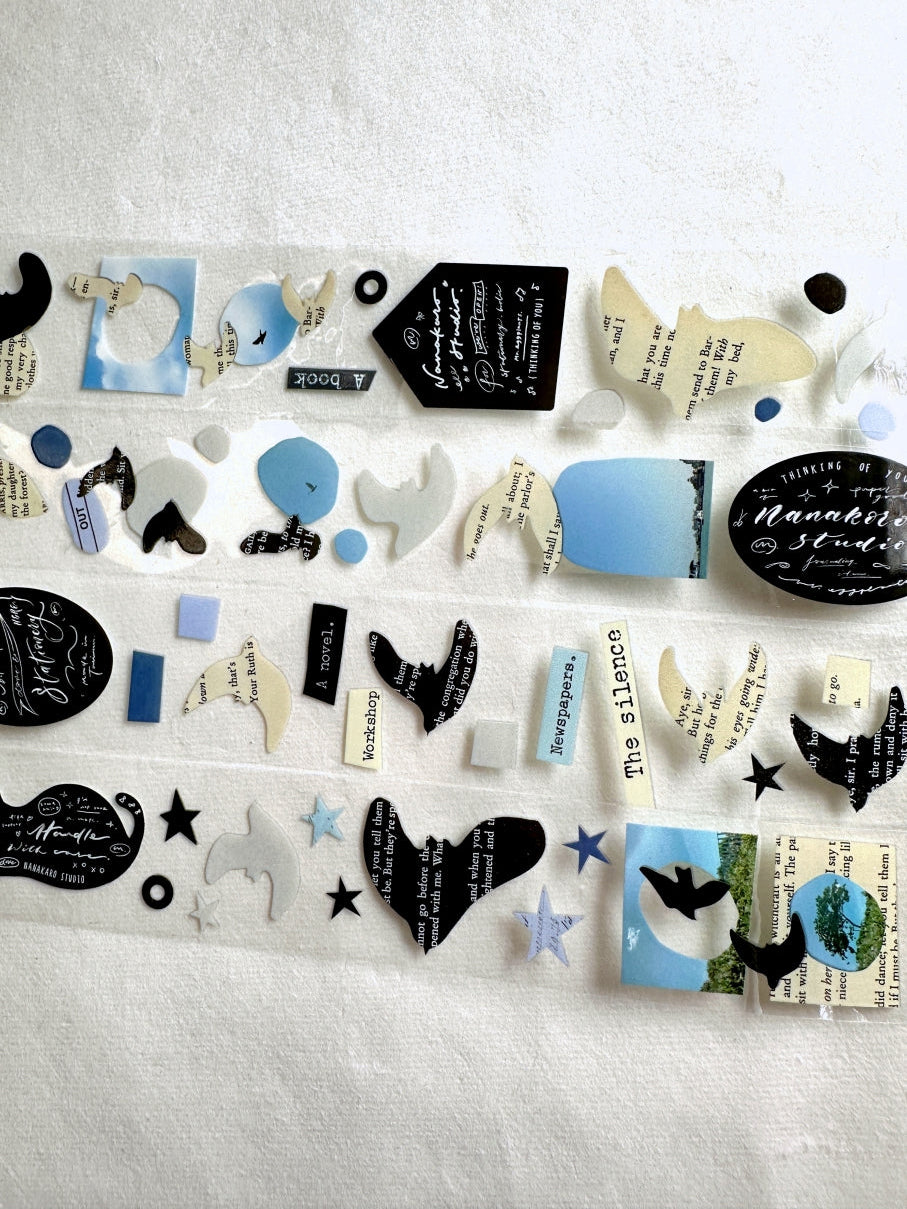 Mr. Eggplants - Paper Birds PET tape SAMPLES
