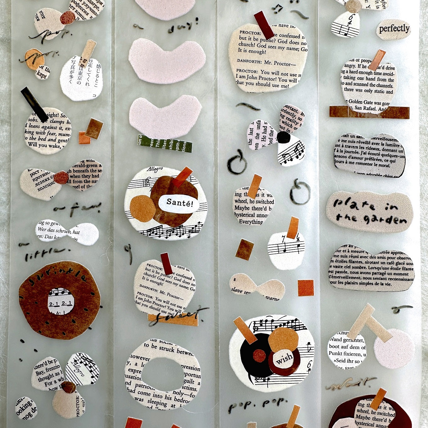 Mr. Eggplants - Plate in the Garden PET tape SAMPLES