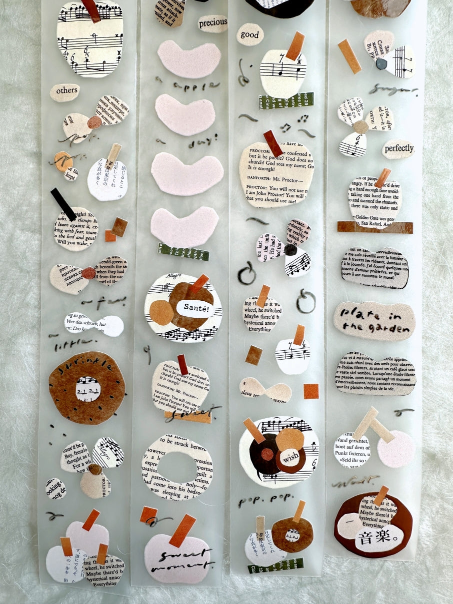 Mr. Eggplants - Plate in the Garden PET tape SAMPLES