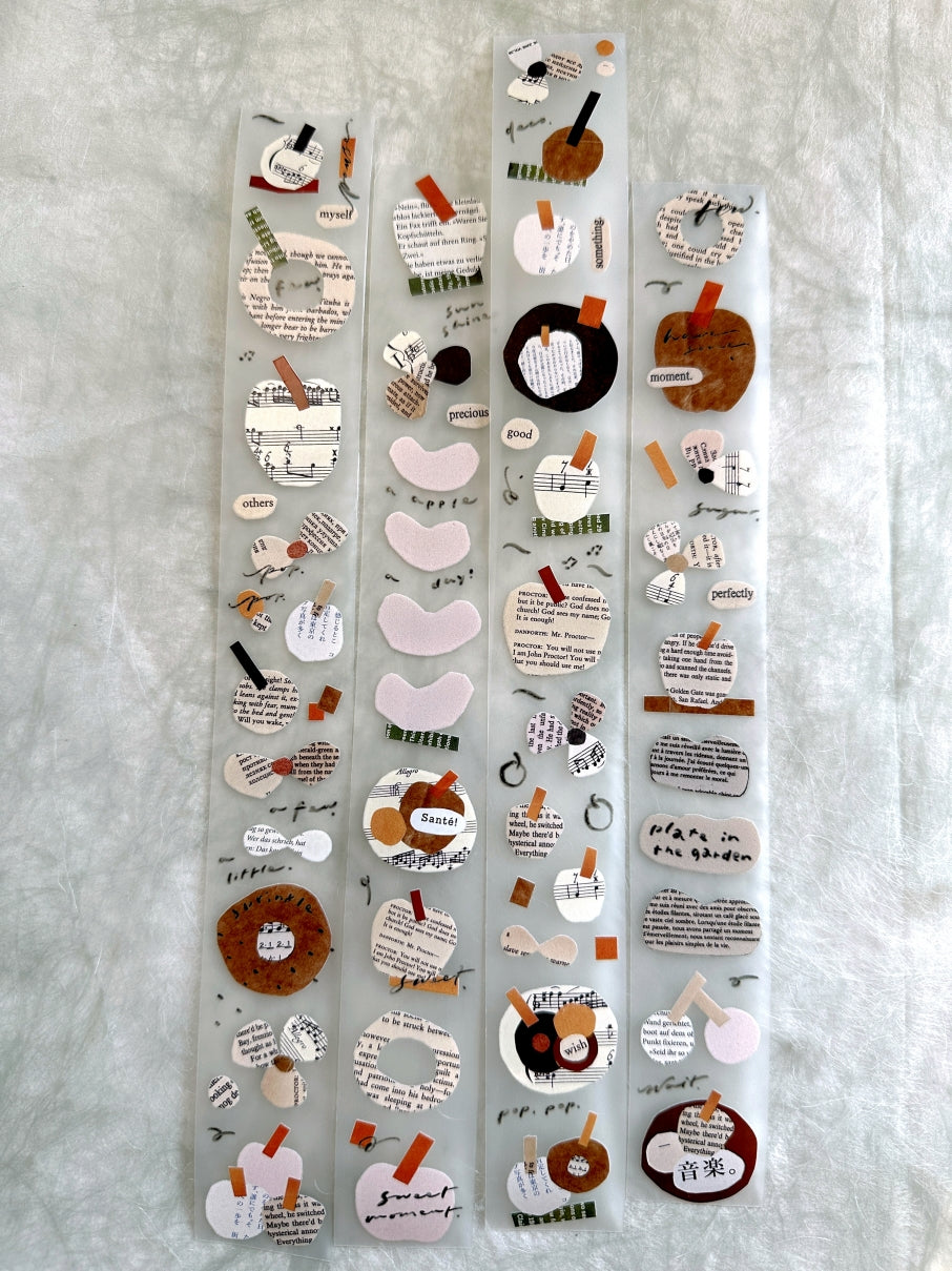 Mr. Eggplants - Plate in the Garden PET tape SAMPLES
