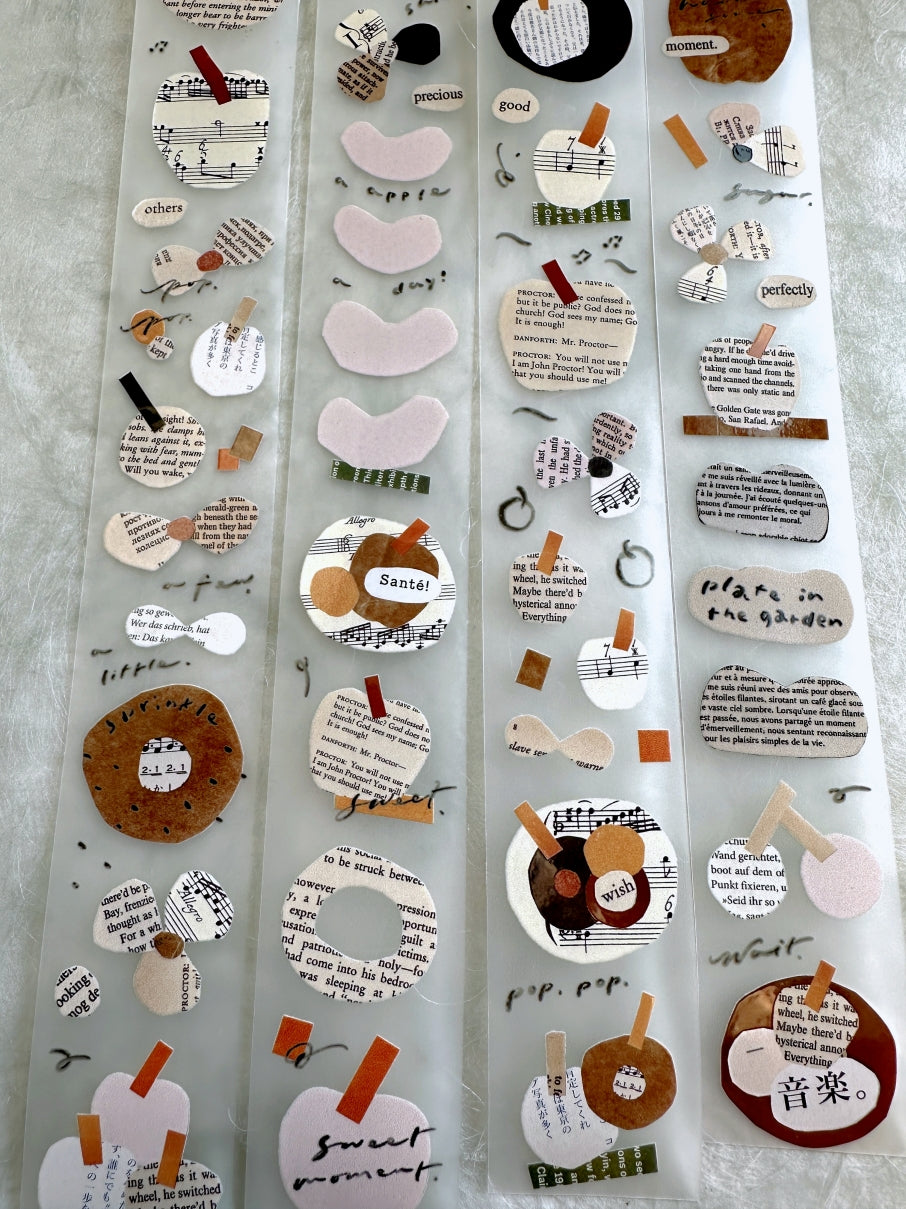 Mr. Eggplants - Plate in the Garden PET tape SAMPLES