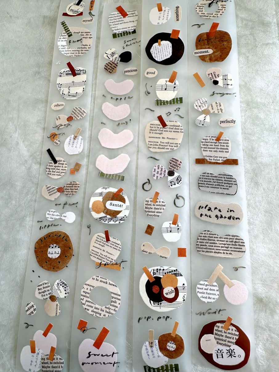 Mr. Eggplants - Plate in the Garden PET tape SAMPLES