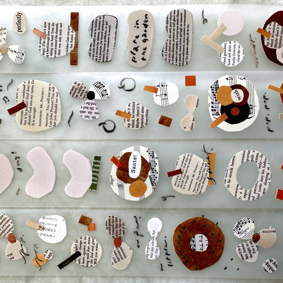 Mr. Eggplants - Plate in the Garden PET tape SAMPLES