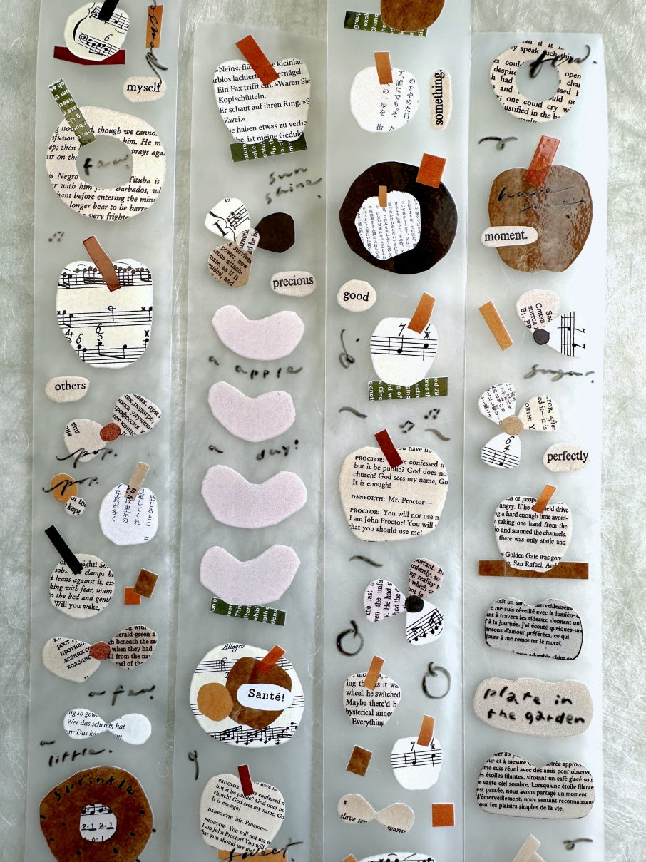 Mr. Eggplants - Plate in the Garden PET tape SAMPLES