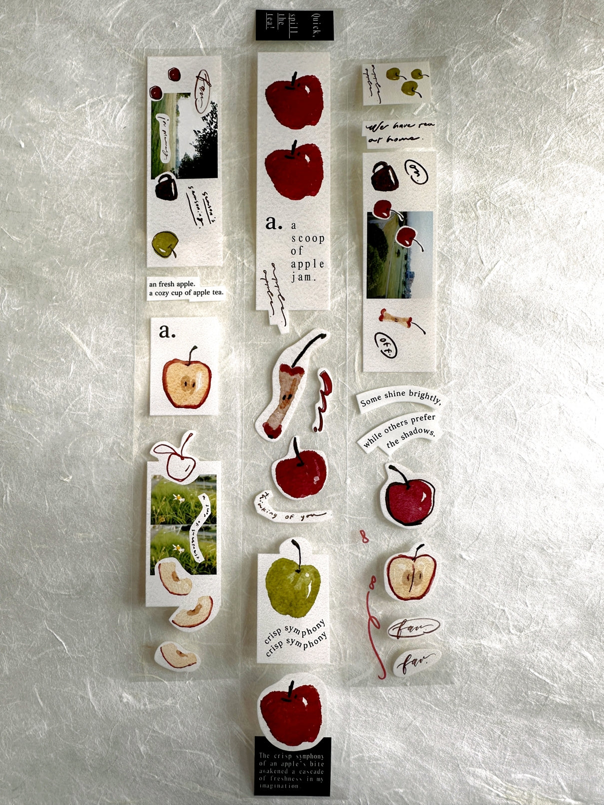 Mr. Eggplants - Apple Tea PET tape SAMPLES