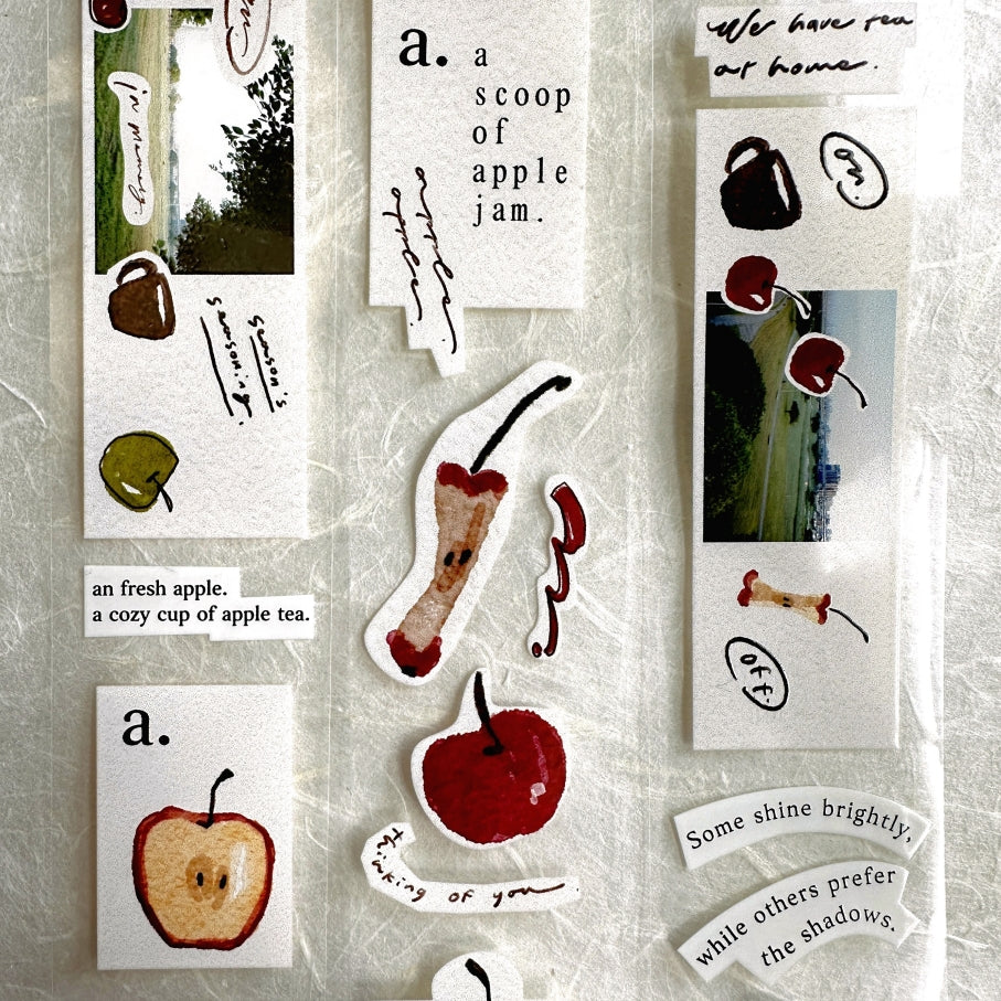 Mr. Eggplants - Apple Tea PET tape SAMPLES